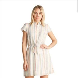 J. Crew Mercantile Rainbow Seersucker Dress Sz L